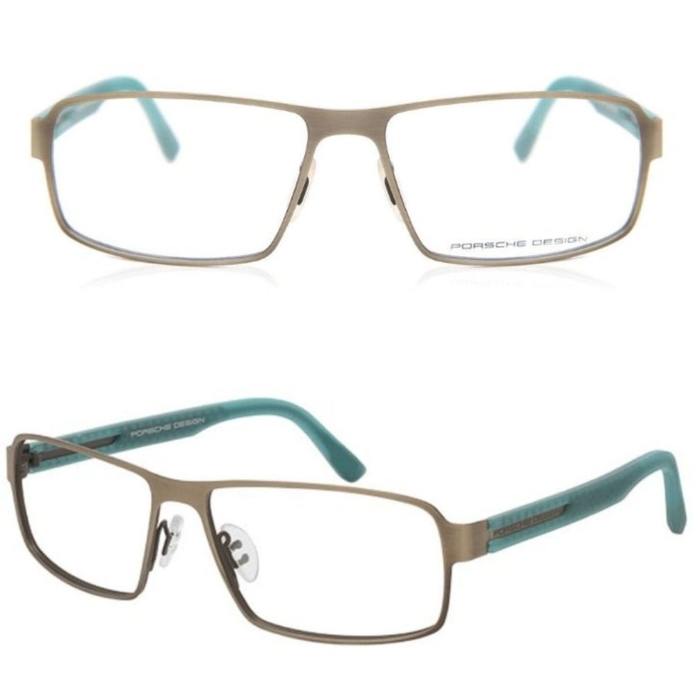 Porsche Design - P'8231-E Silver Light Teal Rx Eyeglasses 58-15-140